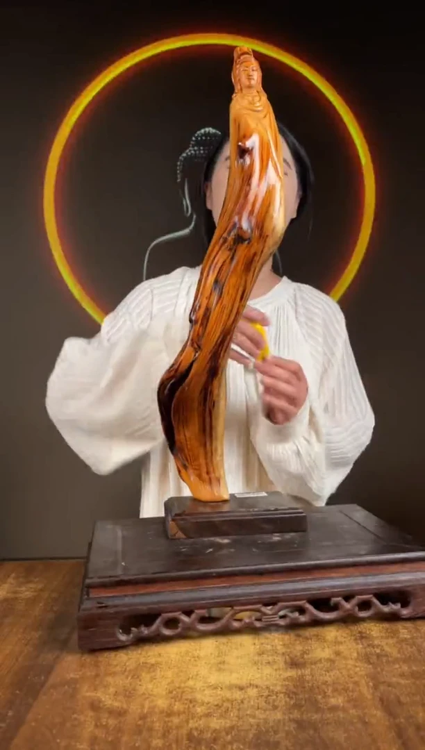 柏木（崖柏）手工摆件,先抢先得! 编号:163