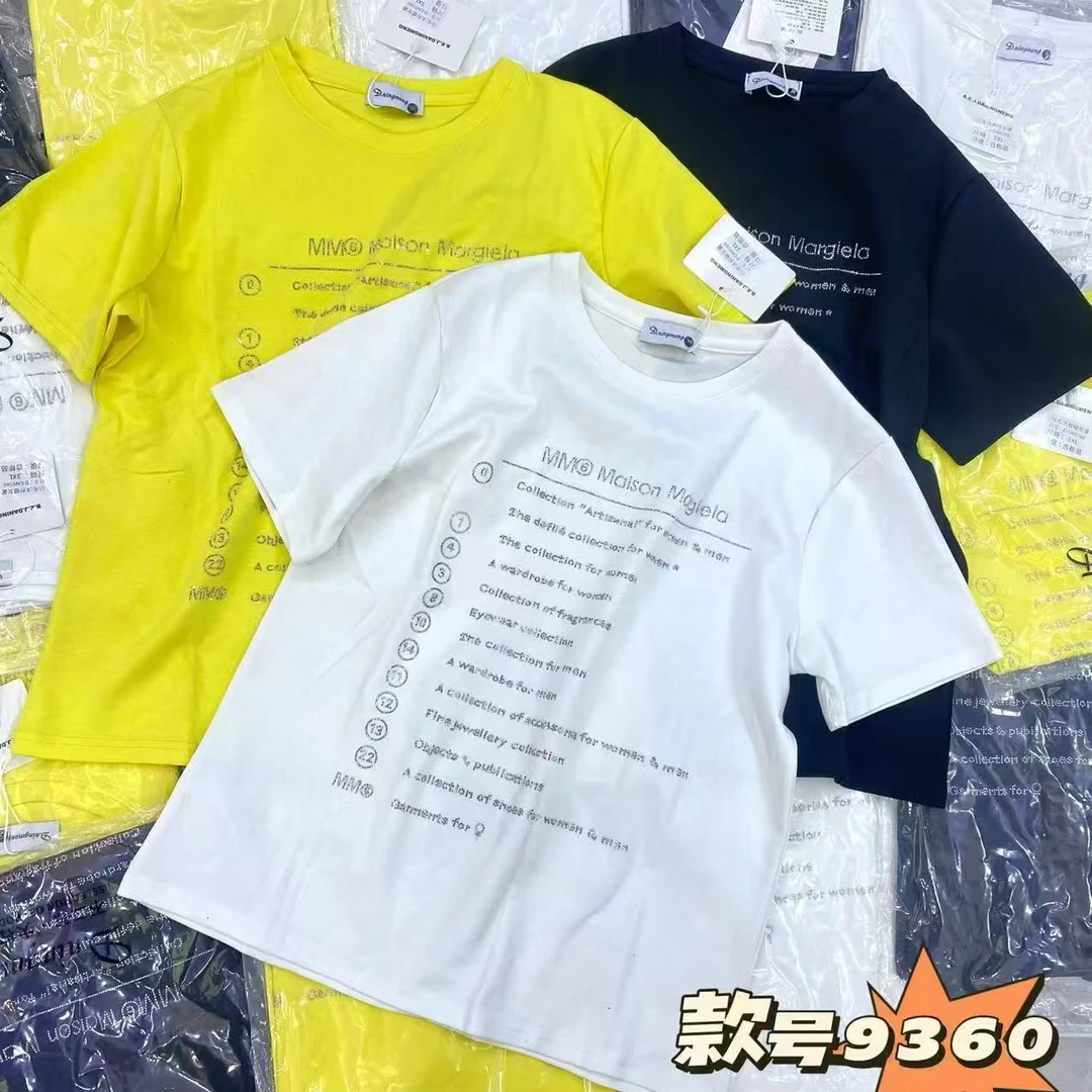 2025大码女装春季新款时尚宽松显瘦中长款短袖T恤上衣9360