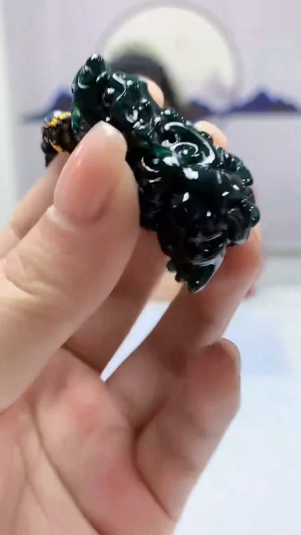 【闪购商品】定制翡翠未镶嵌4902ms-毛货231貔貅