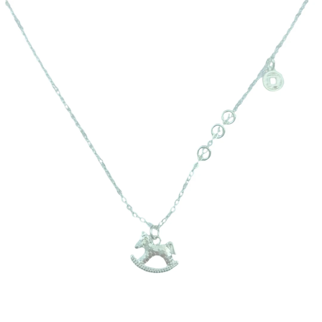 碎冰冰木马百搭优雅气质生肖挂饰（项）