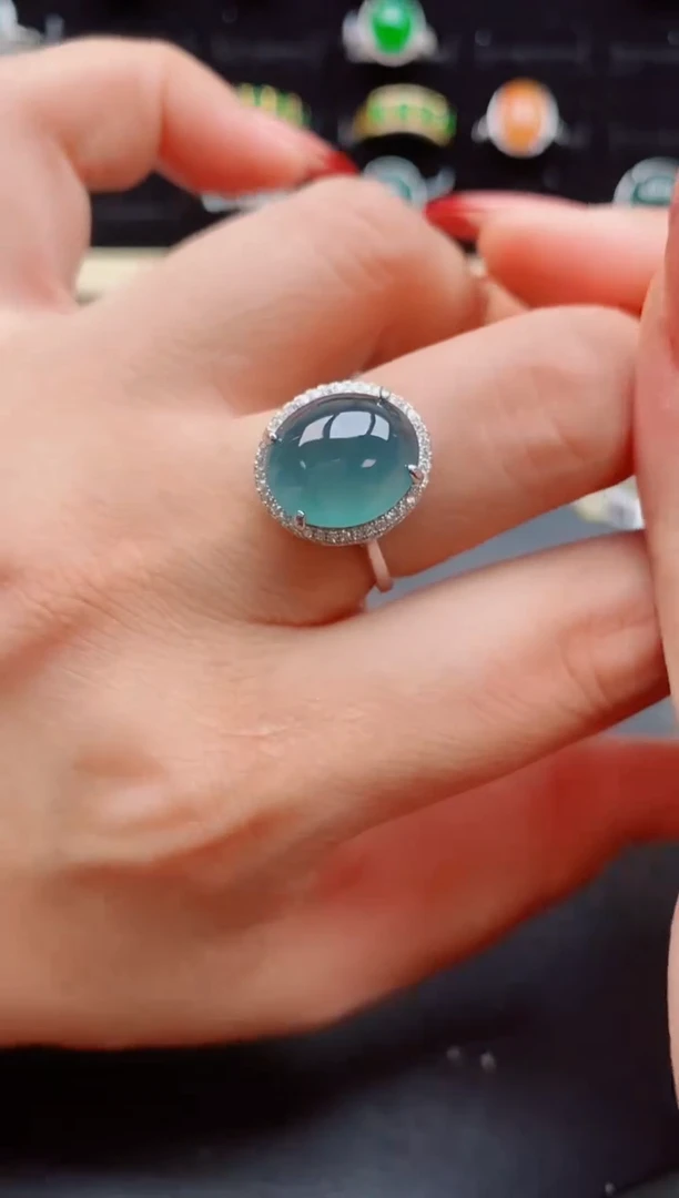 【闪购商品】翡翠戒指银S925镶嵌321321