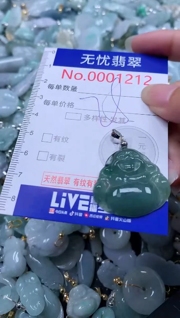 翡翠未镶嵌吊坠(不含链)1212