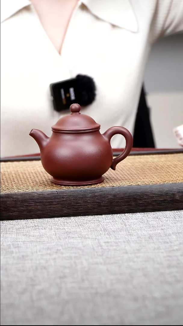 茶壶紫砂高潘  紫泥  200cc