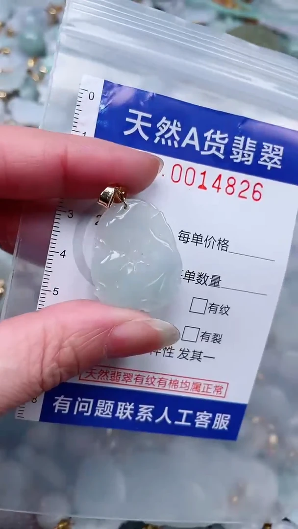 翡翠未镶嵌吊坠(不含链)1