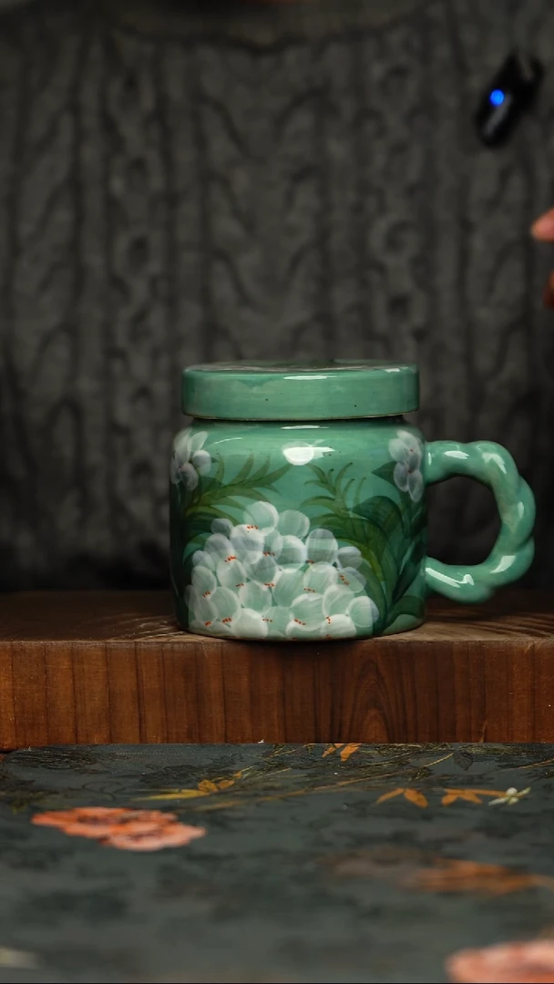 瓷片釉下彩手工手绘同款