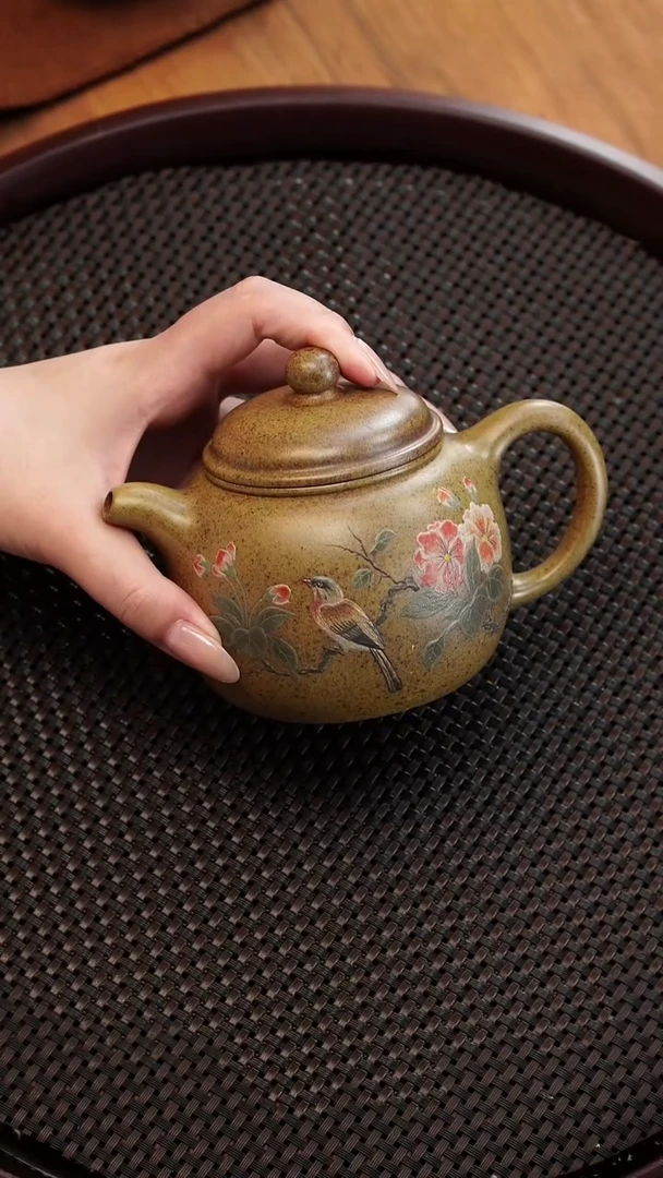 茶壶紫砂34YJB匏樽 黄金段柴烧300cc