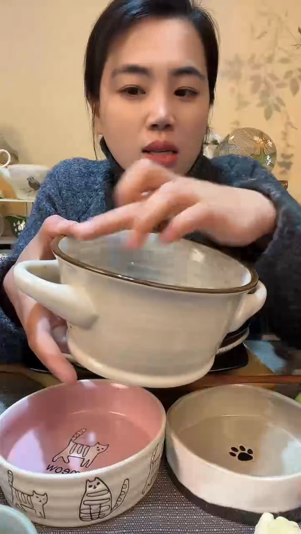 【闪购商品】瓷片瑕疵款 6英寸双耳碗 介意勿拍