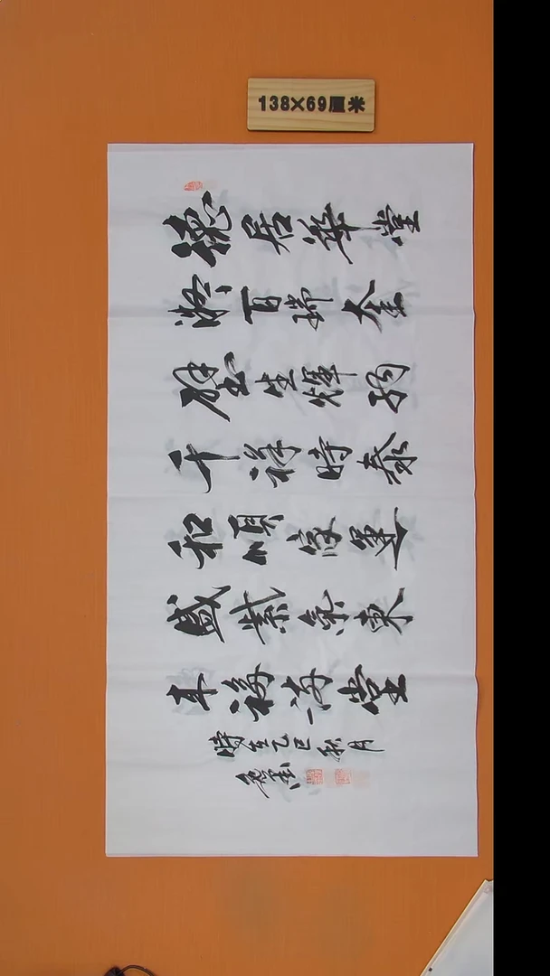 书法王老师书法作品138*69