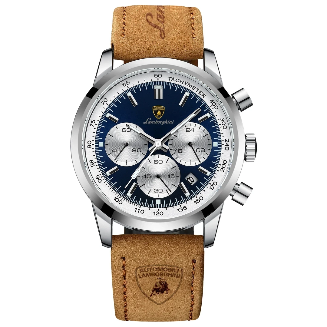 AUTOMOBILI LAMBORGHINI 兰博基尼新款921真皮磨砂表牛皮表带PL