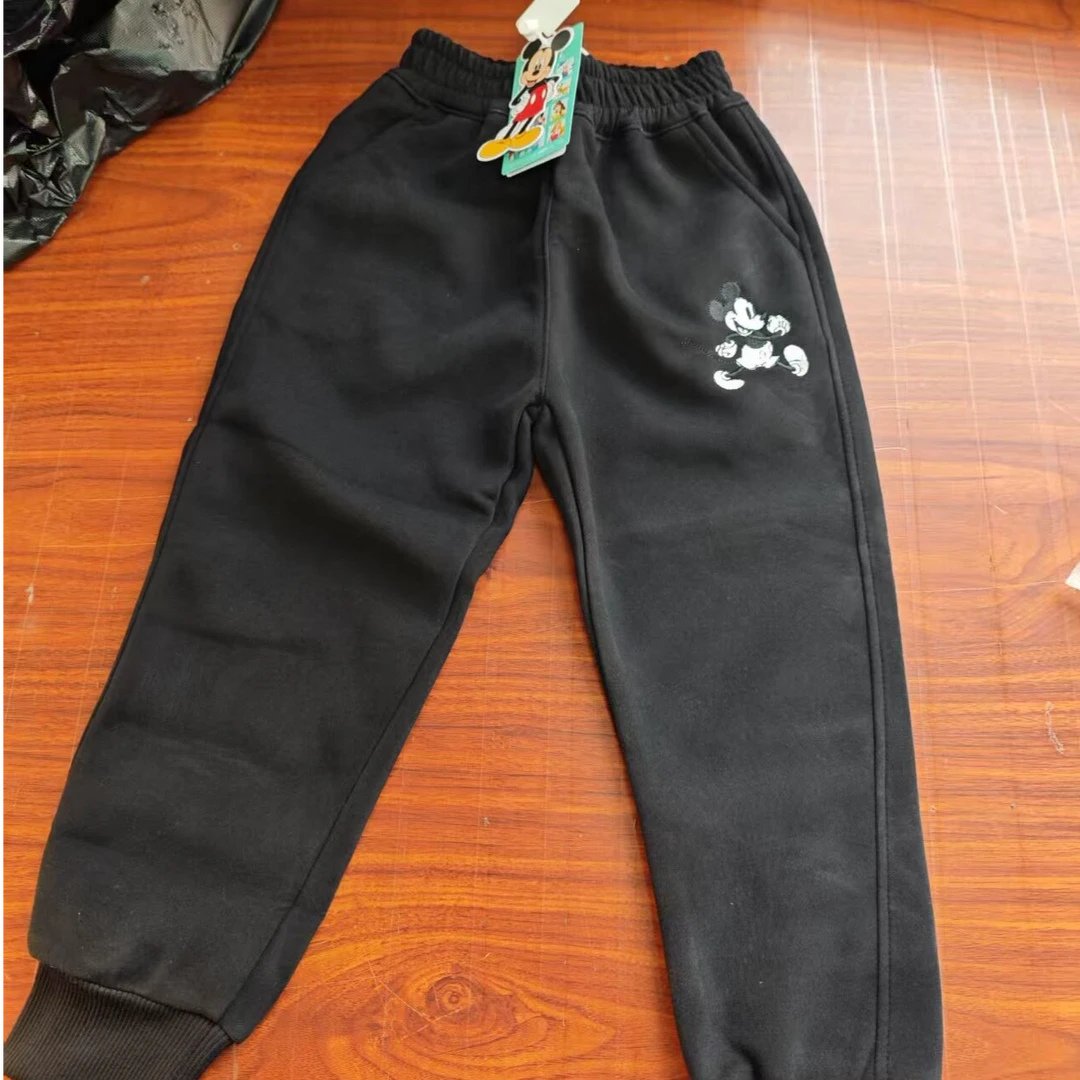 阿悄订制 童装 春款米奇刺绣休闲卫裤#k3272