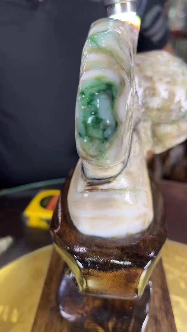 硅化玉珠宝奇石未镶嵌缅甸天然树化玉