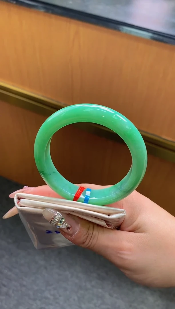 未镶嵌手镯翡翠-F55-正圈56.7