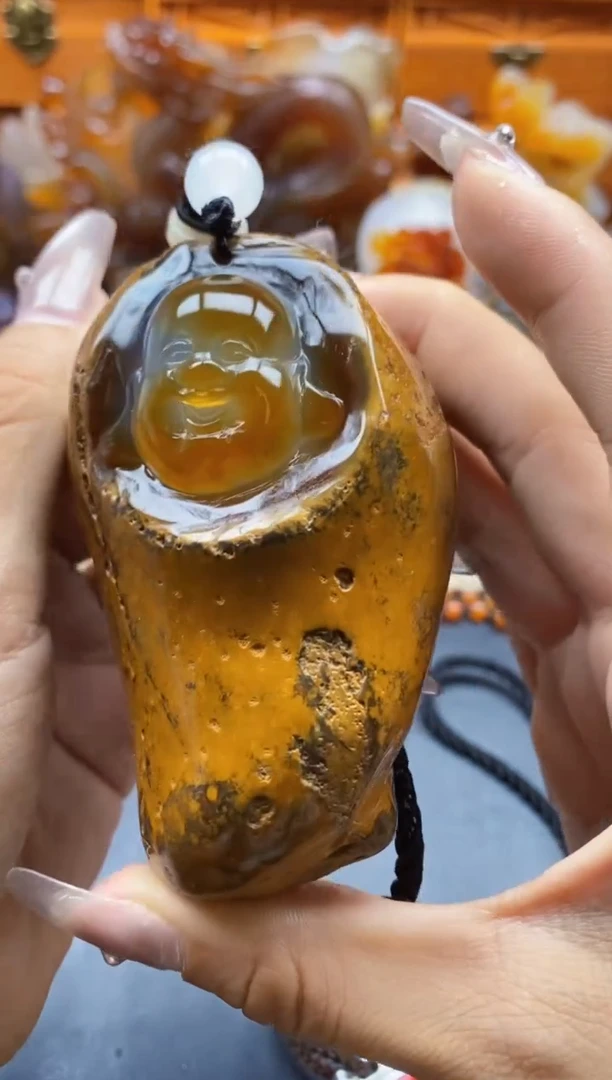 玛瑙/玉髓挂件未镶嵌尘*语ll