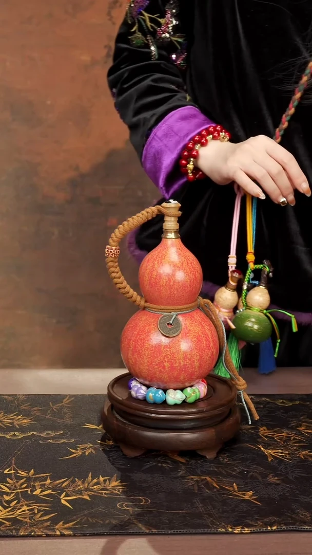 37 --高端工艺大漆酒葫芦--128