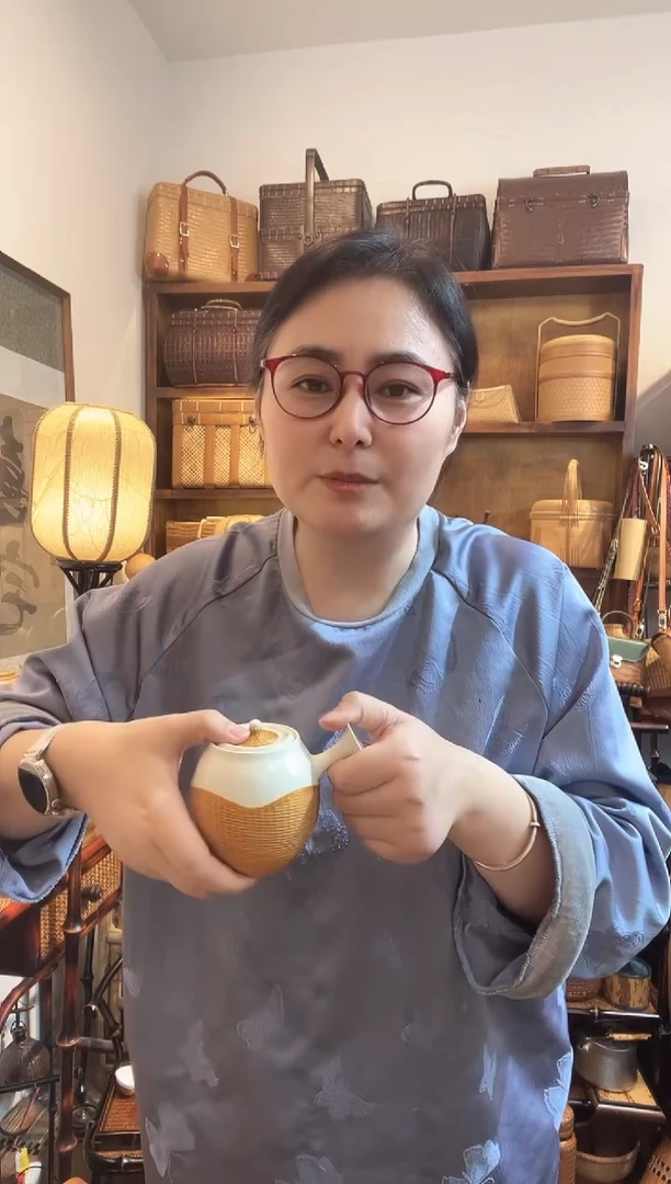 PY178-1竹精编苏打釉侧把