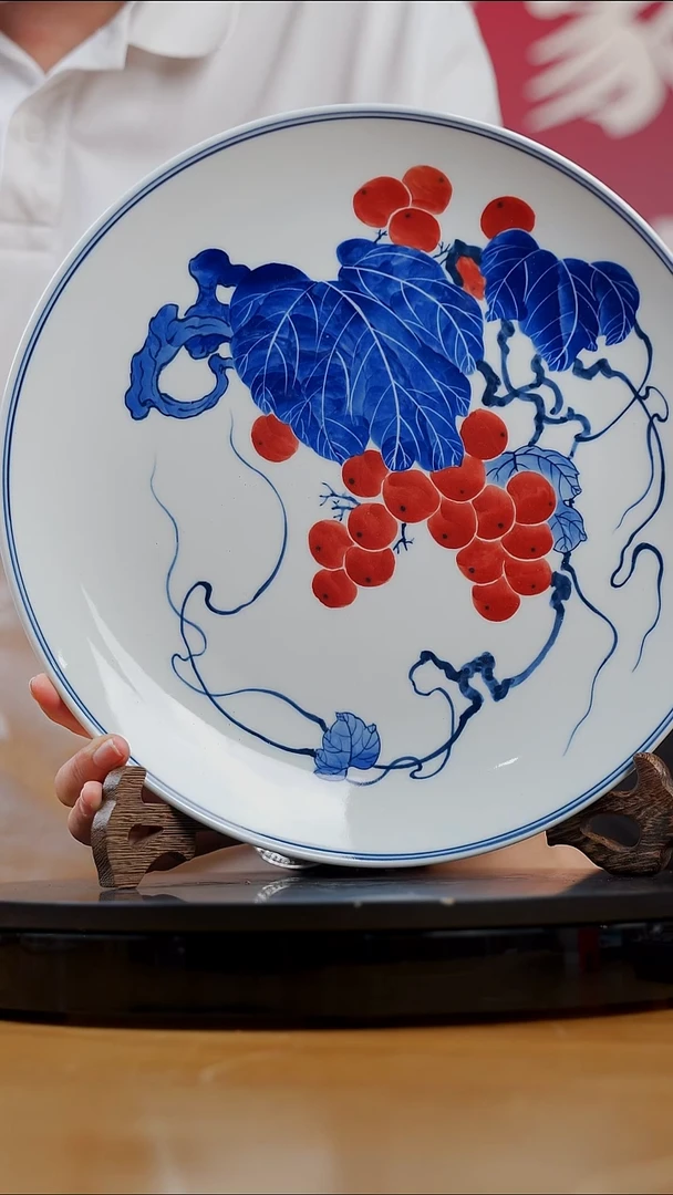 摆件景德镇陶瓷赏盘