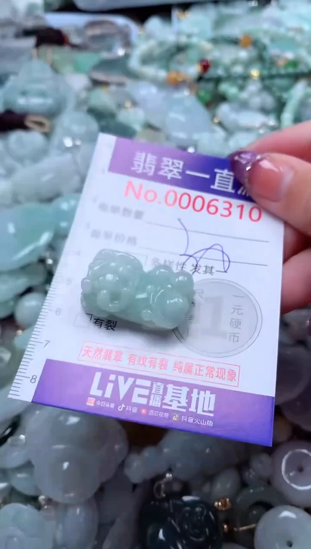 翡翠未镶嵌吊坠(不含链)6310
