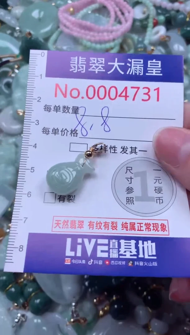 翡翠未镶嵌吊坠(不含链)4731