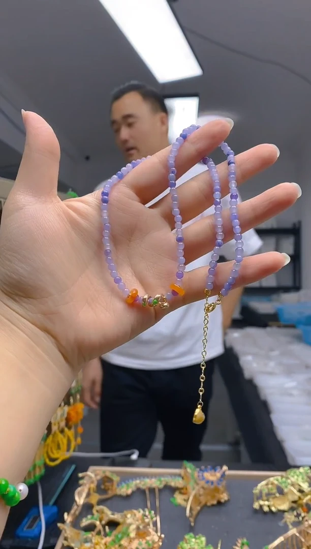 【闪购商品】翡翠耳饰合金0150翡翠锁骨链