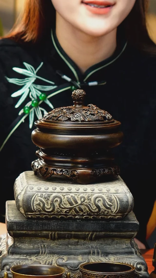 苏工带座鬲炉（一套）