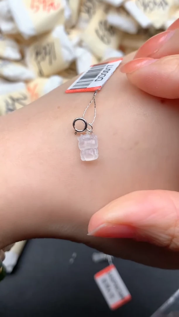 银S925镶嵌挂件翡翠一