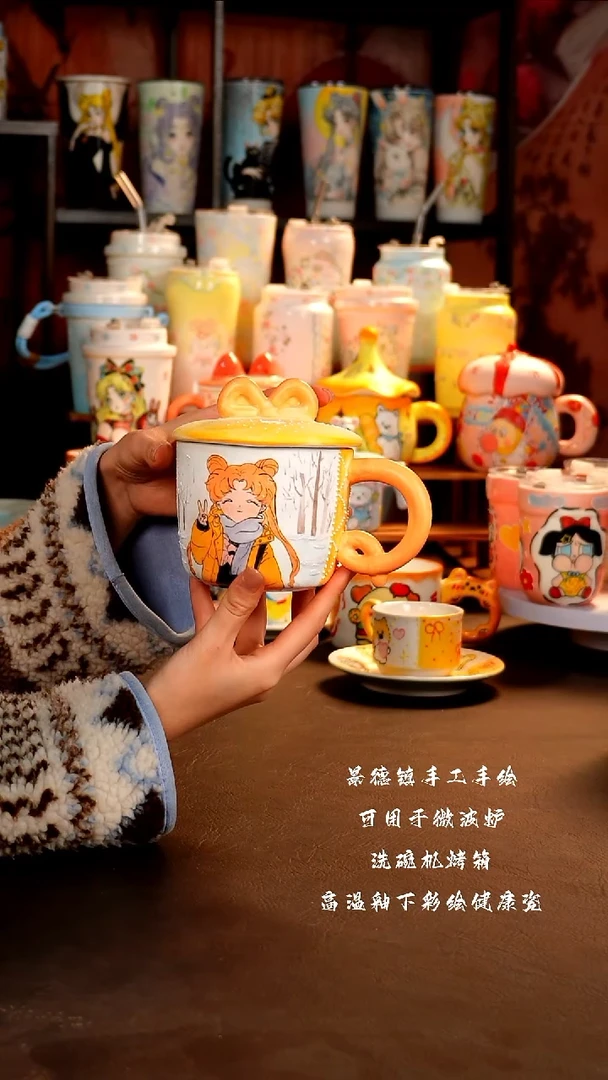 景德镇设计款手工手绘杯杯