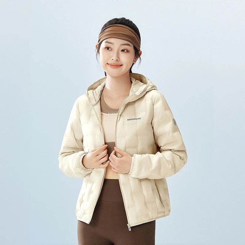 波司登【商场同款】鹅绒2025秋新款女短款轻暖羽绒服外套1036