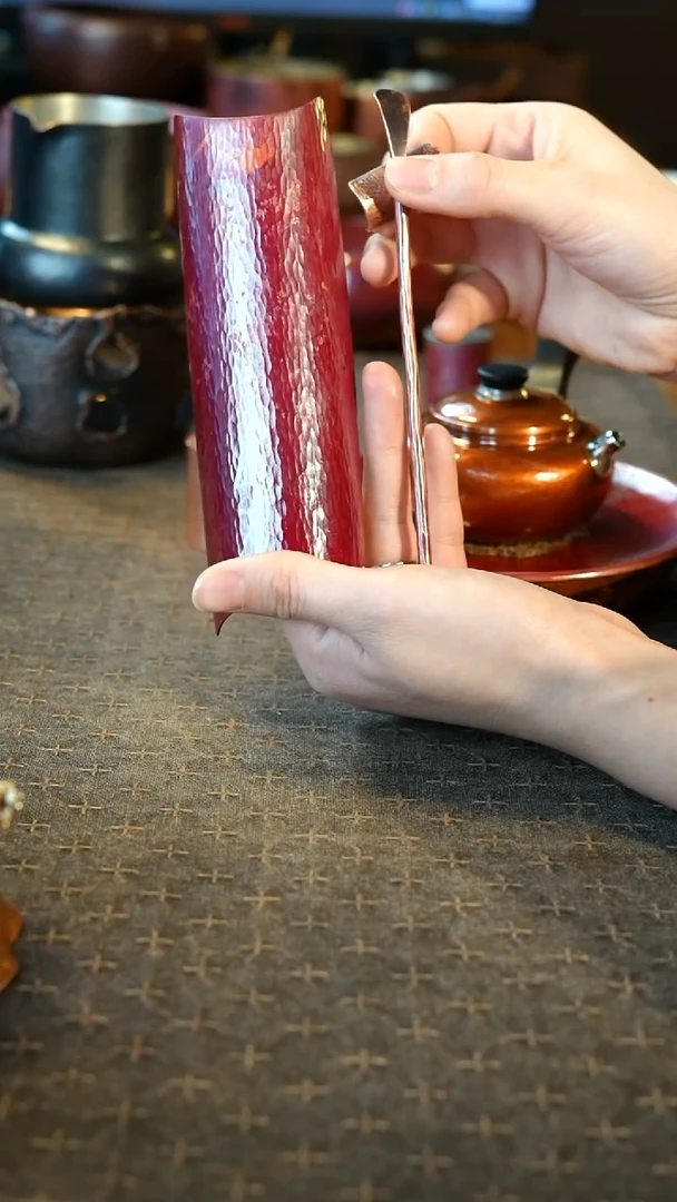 【闪购商品】新品茶则三件紫铜