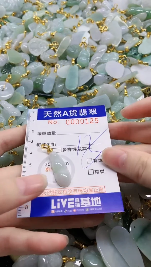 颈饰未镶嵌翡翠天然A货翡翠