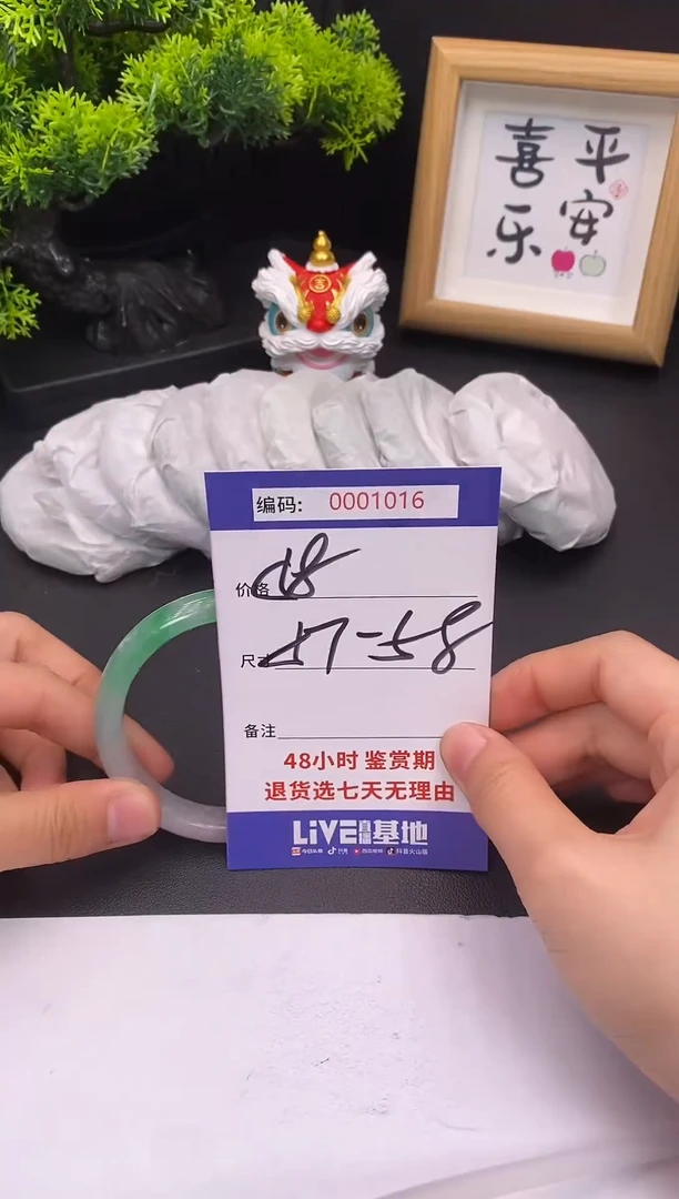 未镶嵌手镯翡翠0001016