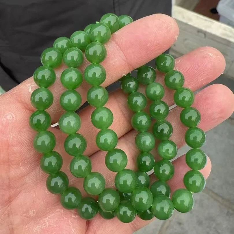 和田玉手串未镶嵌 221武哥 颜色略有不同 多样性发一单