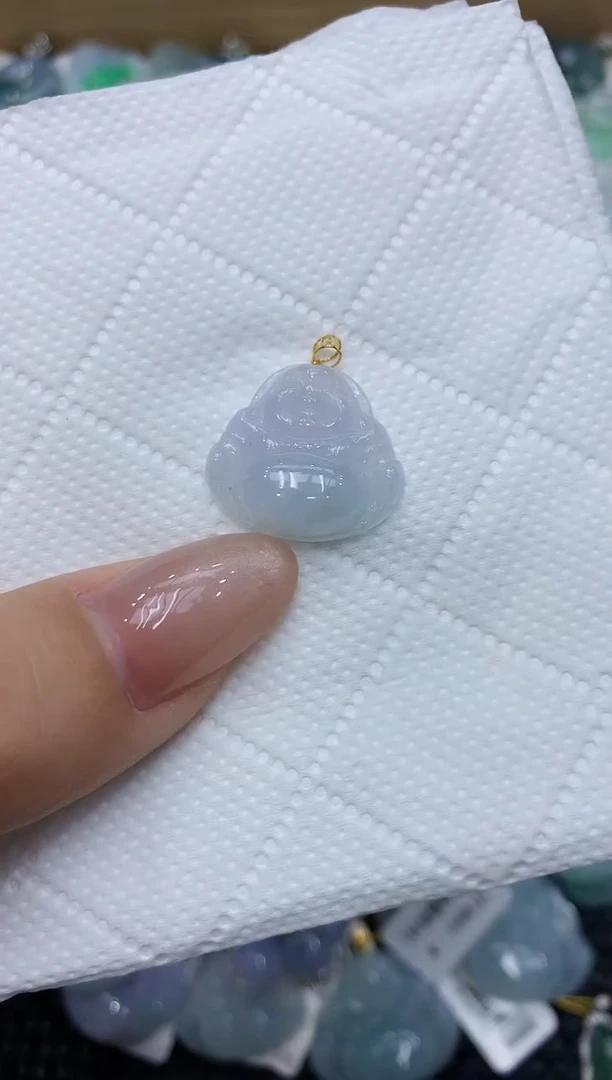 翡翠18K金镶嵌颈饰111111111111