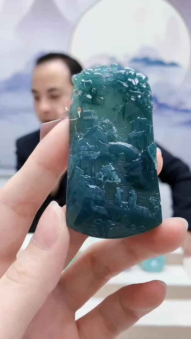 未镶嵌定制翡翠4957ry-毛货挂件32