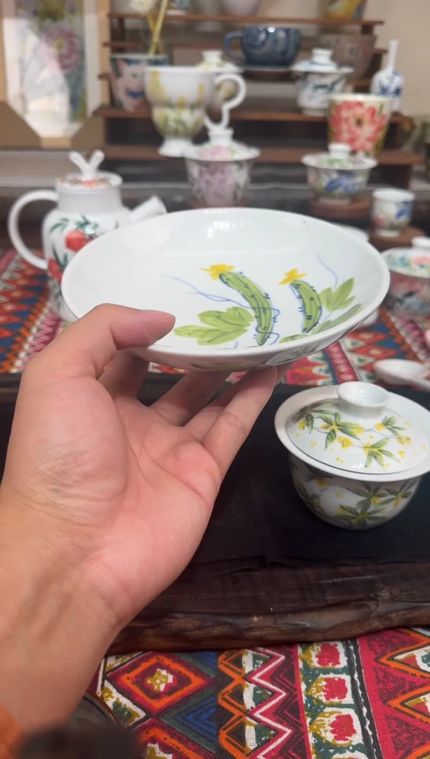 瓷片陶瓷景德镇高温陶瓷福利开炸