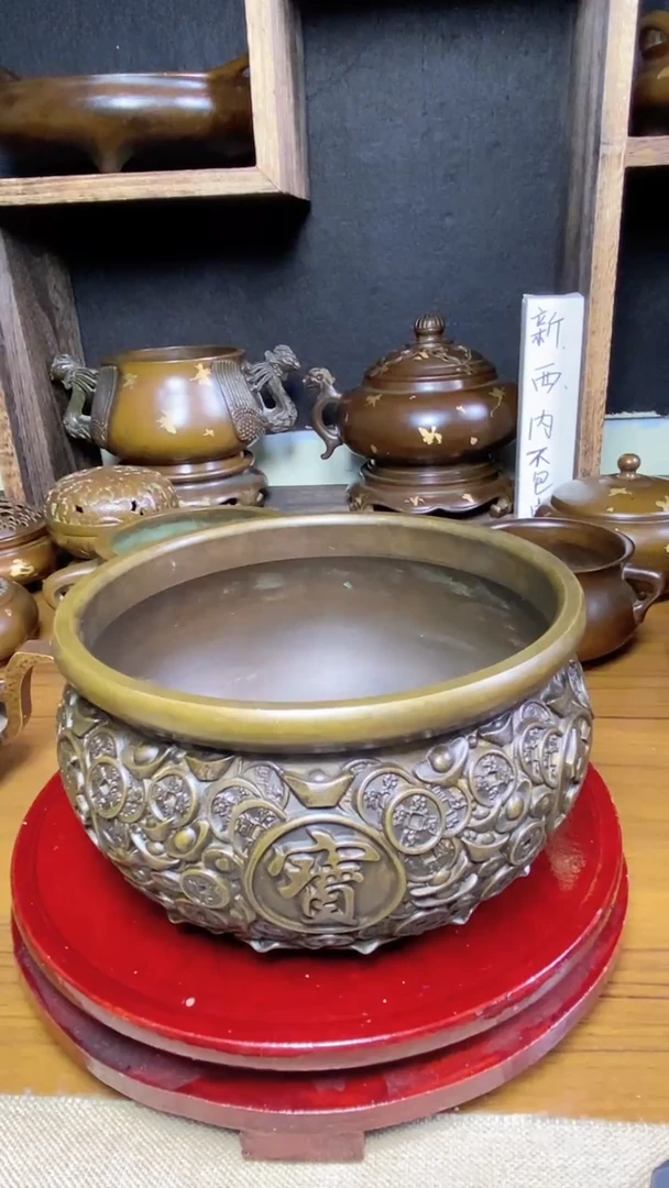 【闪购商品】苏工 普工精品铜 摆件熏香炉/摆件