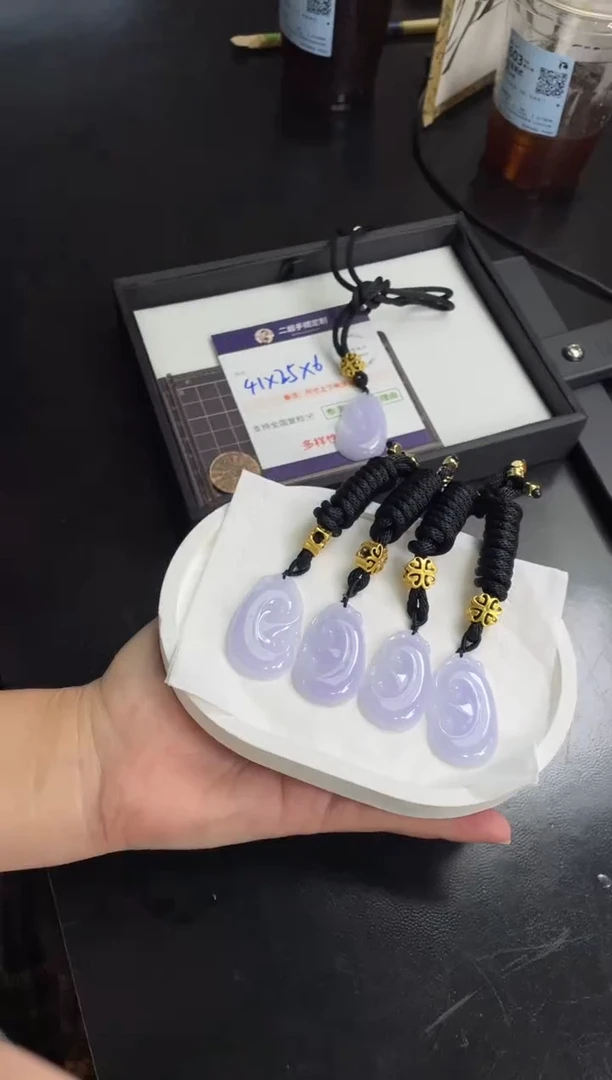 未镶嵌挂件翡翠大如意FL10@多样性发其一CP配绳