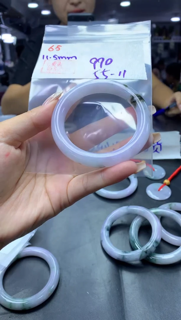 未镶嵌定制翡翠65手镯55+990元+拍一发一