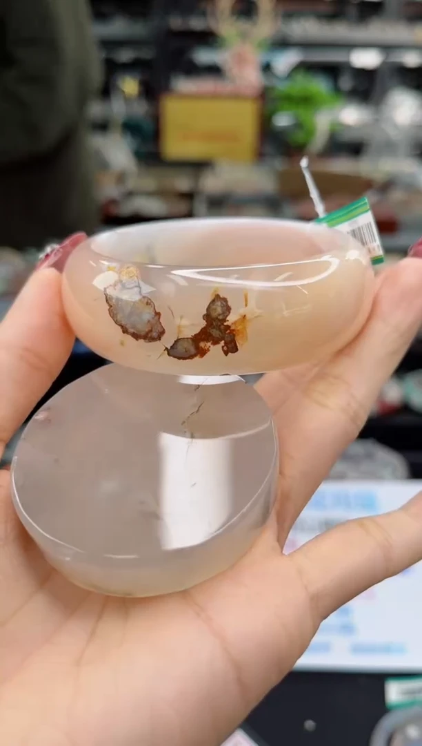 【闪购商品】石英质玉手镯未镶嵌58圈口（赠品镯心）3656254