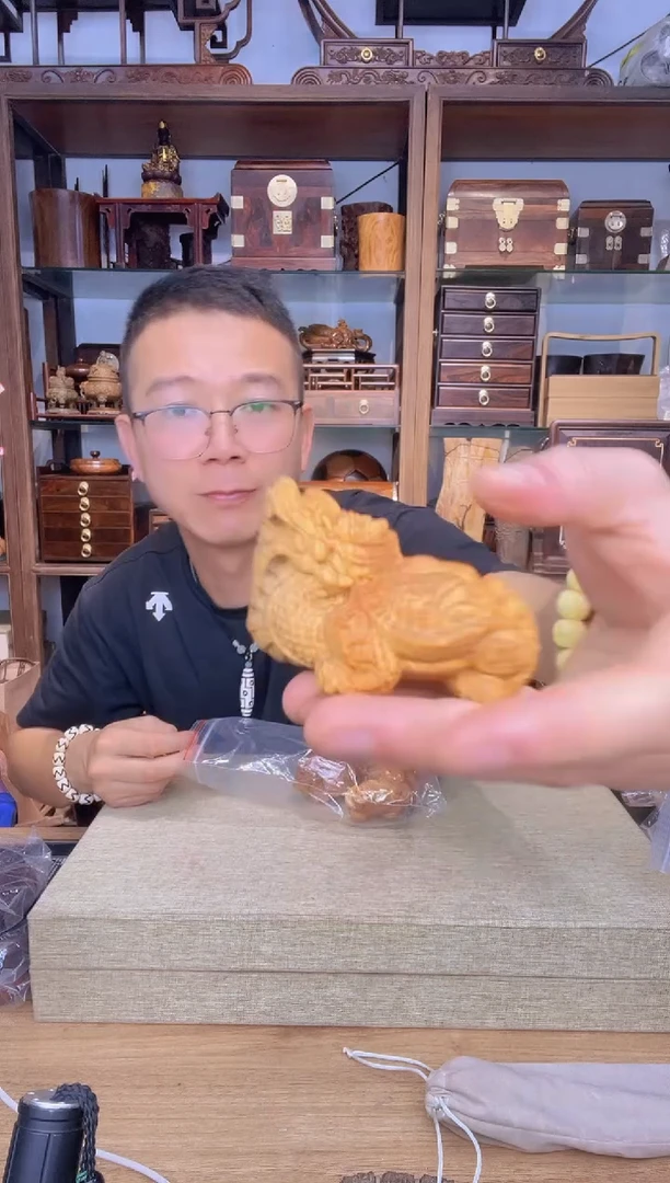 乌木类书架138崖柏龙龟摆件