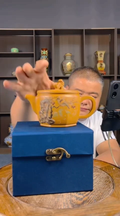 摆件景德镇陶瓷青花摆件76