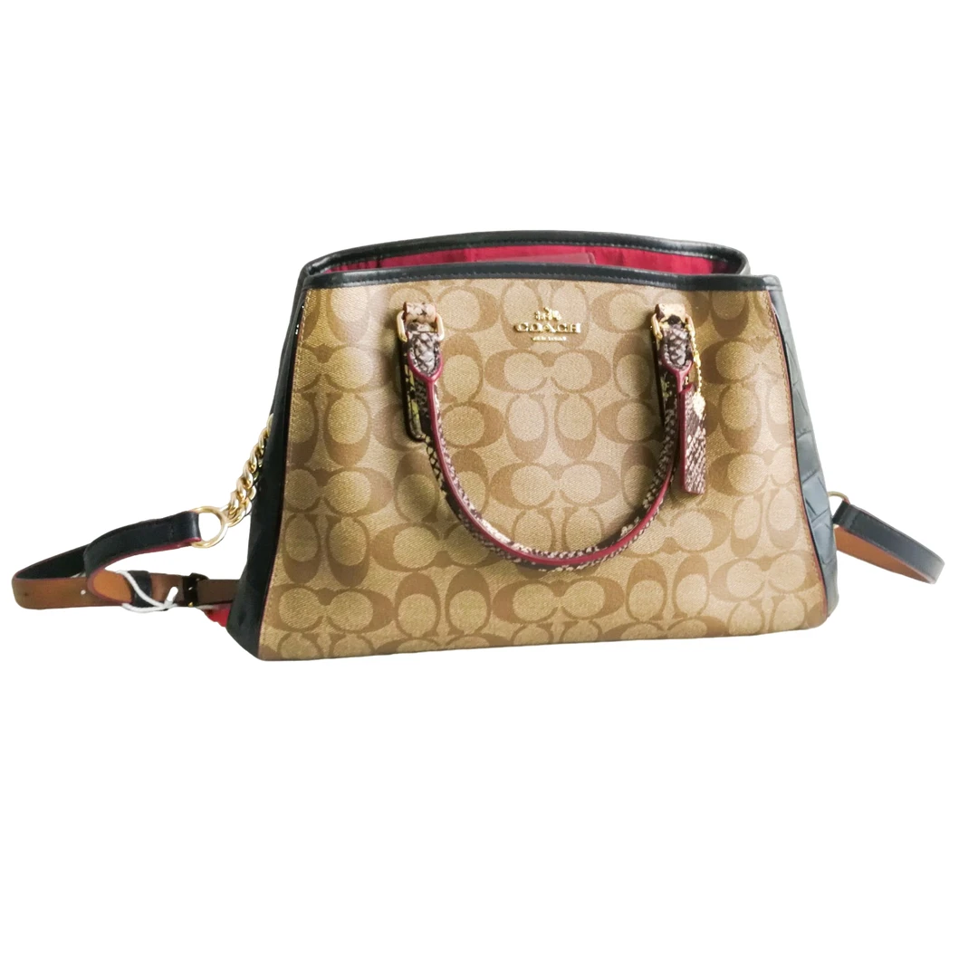 95新 COACH/蔻驰 coach 蛇纹单肩包 121502