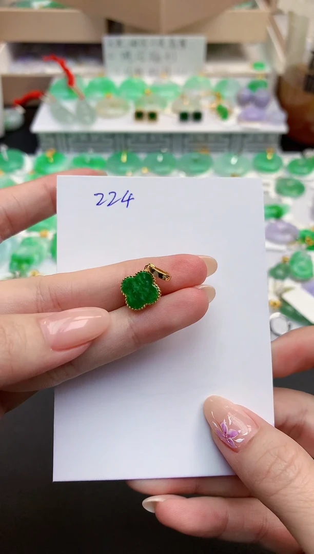 颈饰未镶嵌翡翠天然缅甸A货翡翠