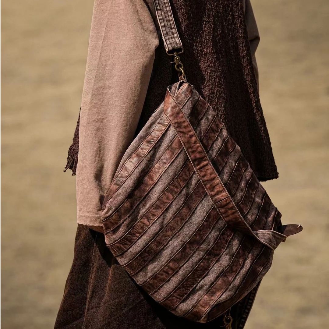 【大漂亮推荐】疯子张2025年春季新款休闲百搭复古时尚双肩包#9983