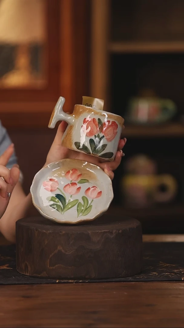 陶瓷景德镇高温釉下手绘陶瓷003