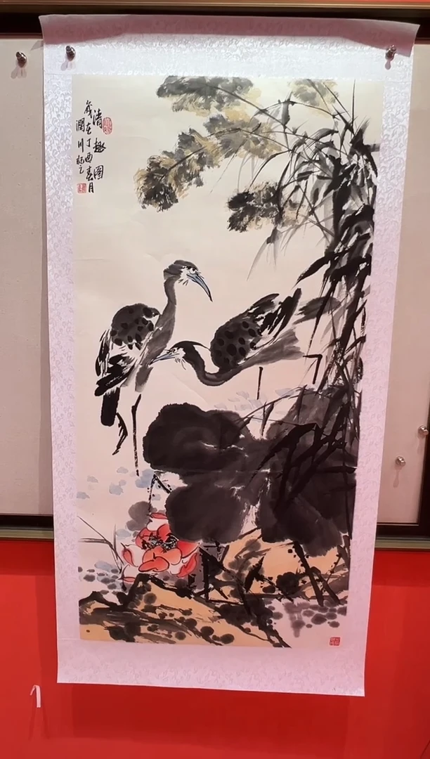 【闪购商品】绘画贺润川-8平尺-国画作品 红