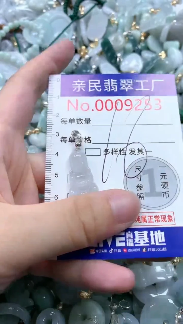 翡翠未镶嵌吊坠(不含链)9253