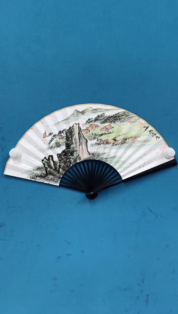 国画11.3-珍品-周峰-扇面-49