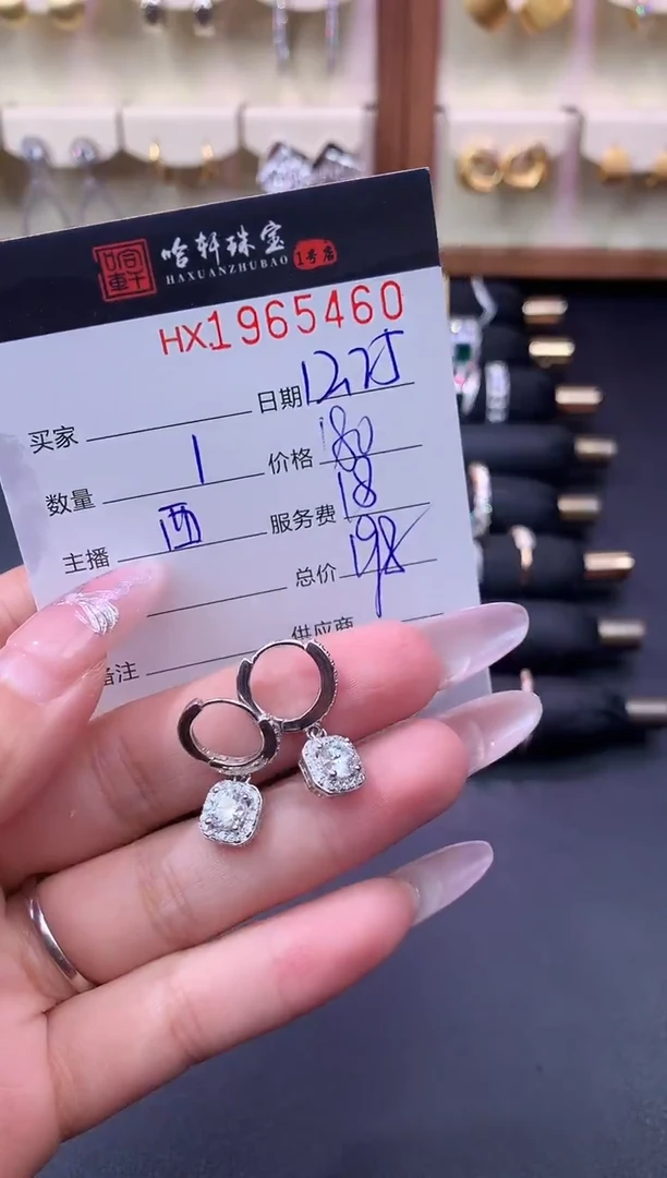 无925银哈轩 耳饰1对