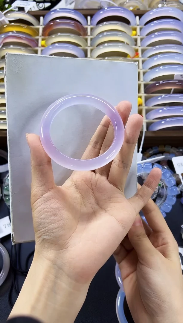玛瑙/玉髓手镯未镶嵌55.7圈口人鱼姬