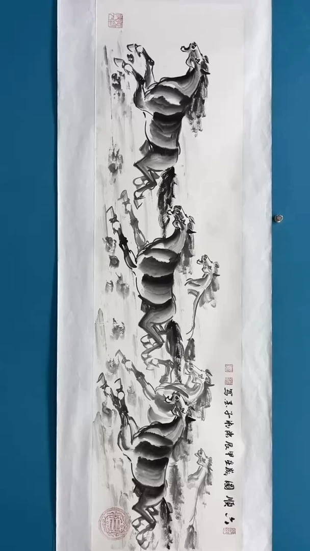 【闪购商品】绘画邓志标骏马系列8